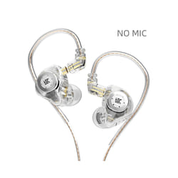 KZ EDX Pro Earphones Dynamic In Ear Monitor HiFi Wired Headphones Bass - Clear NO MIC
