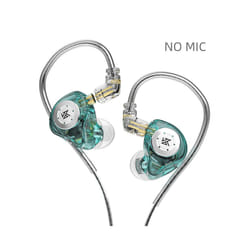 KZ EDX Pro Earphones Dynamic In Ear Monitor HiFi Wired Headphones Bass - Cyan NO MIC