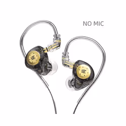 KZ EDX Pro Earphones Dynamic In Ear Monitor HiFi Wired Headphones Bass - Black NO MIC