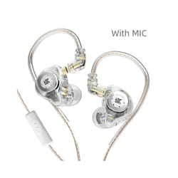 KZ EDX Pro Earphones Dynamic In Ear Monitor HiFi Wired Headphones Bass - Clear MIC