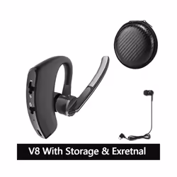 V8S/V9S Earphone Bluetooth 5.0 Business Handsfree Wireless Headphone - V8 Deluxe Edition
