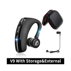 V8S/V9S Earphone Bluetooth 5.0 Business Handsfree Wireless Headphone - V9 Deluxe Edition