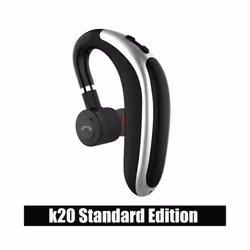 V8S/V9S Earphone Bluetooth 5.0 Business Handsfree Wireless Headphone - K20-Black