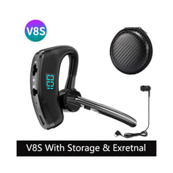 V8S/V9S Earphone Bluetooth 5.0 Business Handsfree Wireless Headphone - V8S Deluxe Edition