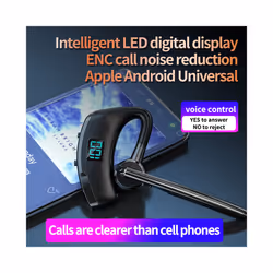V8S/V9S Earphone Bluetooth 5.0 Business Handsfree Wireless Headphone - V9S With Bag