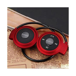 Women Men Sport Wireless Bluetooth Headphones Stereo Earphones Mp3 Music - Red