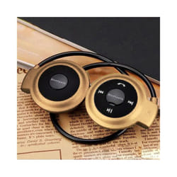 Women Men Sport Wireless Bluetooth Headphones Stereo Earphones Mp3 Music - Gold