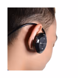 Women Men Sport Wireless Bluetooth Headphones Stereo Earphones Mp3 Music - Black