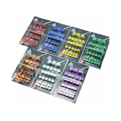 30Pcs/Set Motorcycle Nut Bolt Cap Head Screw Cover Decorative Parts Modification - Green