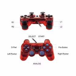 Wired Gamepad For Sony PS2 Controller For Sony PS2/PSX Joystick For Sony - RED