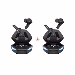 RUSAM GA33 Gamer Headset Low Latency Bluetooth Headphones TWS Wireless - 2 black