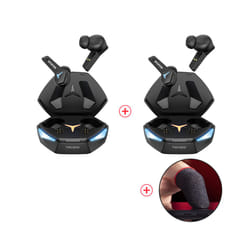 RUSAM GA33 Gamer Headset Low Latency Bluetooth Headphones TWS Wireless - 2black 1fingertips