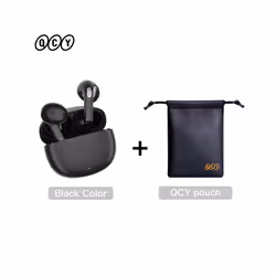 QCY T20 TWS Wireless Earphones Bluetooth 5.3 Earbuds 68ms Low Latency - T20 Black Type 2