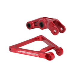 Rear Progressive Triangle Suspension Linkage Link Adjustable Lowering - red Set