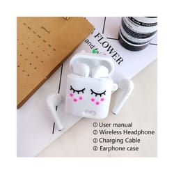 i7 MINI TWS cute Earphone Wireless Headphones Bluetooth Earbuds Blutooth - white horse