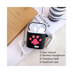 i7 MINI TWS cute Earphone Wireless Headphones Bluetooth Earbuds Blutooth - black paws