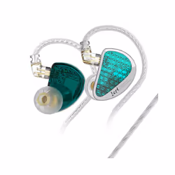 KZ AS16 Pro In Ear Wired Earphones 16BA Balanced Armature HIFI Bass Monitor - As16pro Cyan No Mic