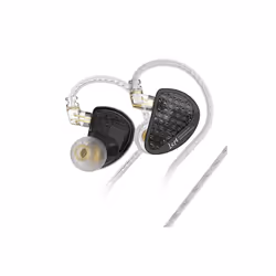 KZ AS16 PRO Wired Earphone 8BA Balance Armature Best Headphone In Ear - Black No MIC