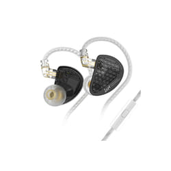 KZ AS16 PRO Wired Earphone 8BA Balance Armature Best Headphone In Ear - Black With MIC