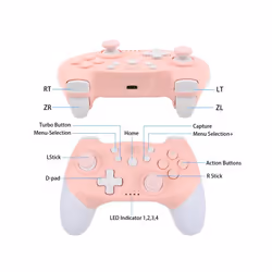 Wireless Game Controller for Switch Pro Lite Oled Console Gamepad Joystick - Green