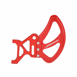 Rear Brake Disc Guard Cover Chain Adjuster Axle Block For Surron Light - Disc Guard Red