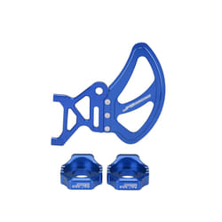 Rear Brake Disc Guard Cover Chain Adjuster Axle Block For Surron Light - Blue