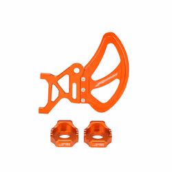 Rear Brake Disc Guard Cover Chain Adjuster Axle Block For Surron Light - Orange