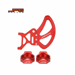 Rear Brake Disc Guard Cover Chain Adjuster Axle Block For Surron Light - Orange