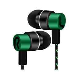 Earphones Wired Earbuds For Phones Universal 3.5mm In-Ear Stereo Headphones - Green