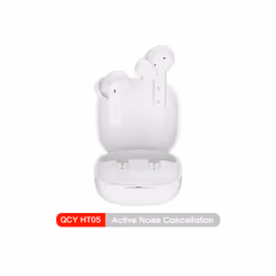 QCY HT05 ANC Wireless Earphone 40dB Noise Cancelling Bluetooth 5.2 Headphone - HT05 White
