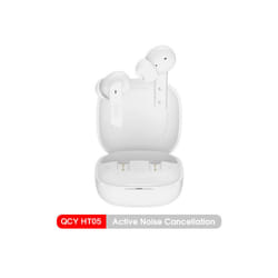 QCY HT05 ANC Wireless Earphone 40dB Noise Cancelling Bluetooth 5.2 Headphone - HT05 White