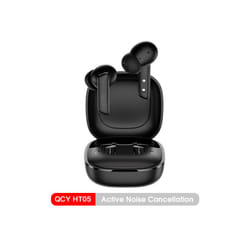 QCY HT05 ANC Wireless Earphone 40dB Noise Cancelling Bluetooth 5.2 Headphone - HT05 Black