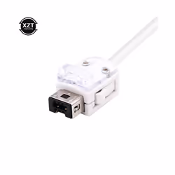 For Nintendo Wii Game Controller 5 colors Nunchuck Hand Curved Game Handle - white