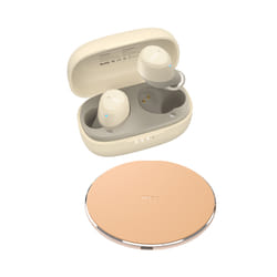 TOZO A1 Bluetooth 5.3 Earphones ,Wireless Headphones  Mini , In-ear  Earbuds, - Yellow Mud Charger
