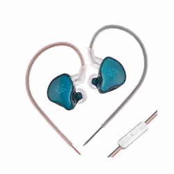 KZ EDCX Wired Earphones In Ear Monitor Headphones HiFi Bass Music Earbuds - EDCx Cyan With MIC