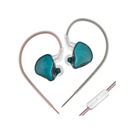 KZ EDCX Wired Earphones In Ear Monitor Headphones HiFi Bass Music Earbuds - EDCx Cyan With MIC