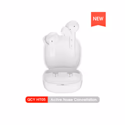 QCY HT05 ANC Wireless TWS Bluetooth 5.2 Earphones 40dB Active Noise Cancellation - HT05 White