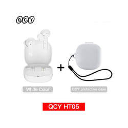 QCY HT05 ANC Wireless TWS Bluetooth 5.2 Earphones 40dB Active Noise Cancellation - White with Case04