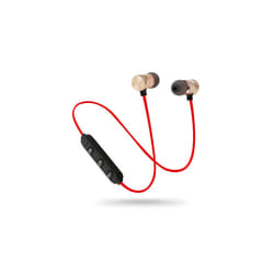 Wireless binaural stereo sports Bluetooth headset ear hanging running - Red