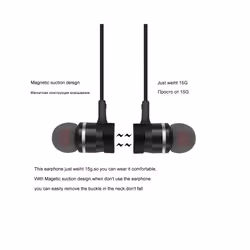 Wireless binaural stereo sports Bluetooth headset ear hanging running - Black