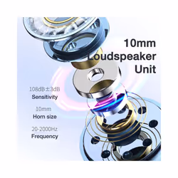 Wired Headphones with Microphone Mic 3.5 Stereo Earbuds with Bass Headphone - 3.5mm silvery