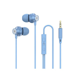 Wired Headphones with Microphone Mic 3.5 Stereo Earbuds with Bass Headphone - 3.5mm blue