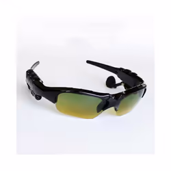Fashion Stereo Earphones Wireless Headphones with Mic Polarized Sunglasses - Colorful