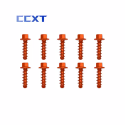 10Pcs CNC Aluminum Self Tapping Screw Bolts Kit For Husqvarna FE TE FC - 10Pcs Orange