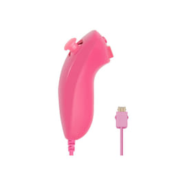 For Nintendo Wii/Wii U Joystick 2 in 1 Wireless Nunchuck Remote Gamepad - left red