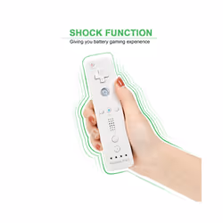 For Nintendo Wii/Wii U Joystick 2 in 1 Wireless Nunchuck Remote Gamepad - white