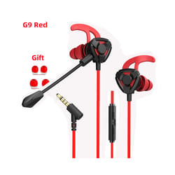 OLAF 3.5mm Wired Headphones Gaming Headset Bass Stereo Gamer Earphones - Red-G9