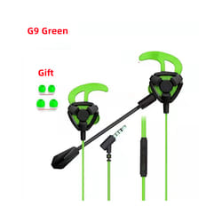 OLAF 3.5mm Wired Headphones Gaming Headset Bass Stereo Gamer Earphones - Green-G9