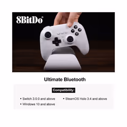 8BitDo - Ultimate Wireless Bluetooth Controller Gamepad with Charging - Red