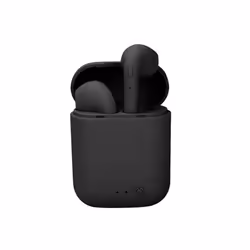 I12 Macaron Bluetooth Headset Matte Sports Binaural Wireless I12tws Bluetooth - Black